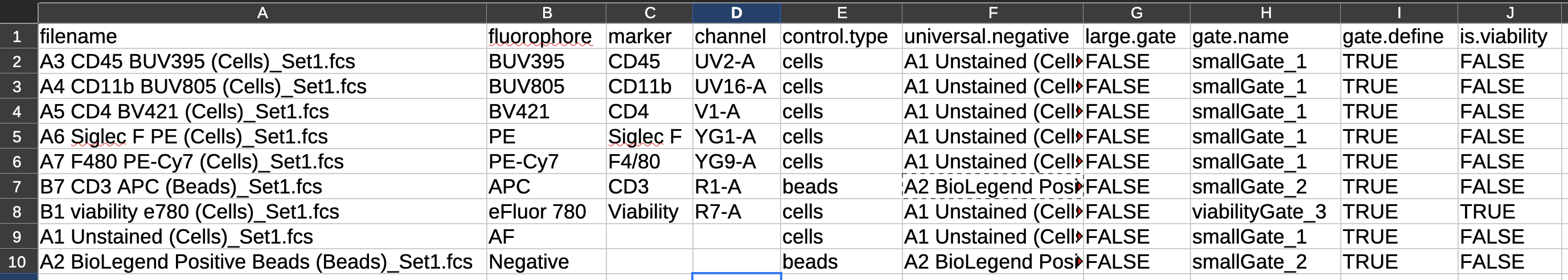 Fixed Control File